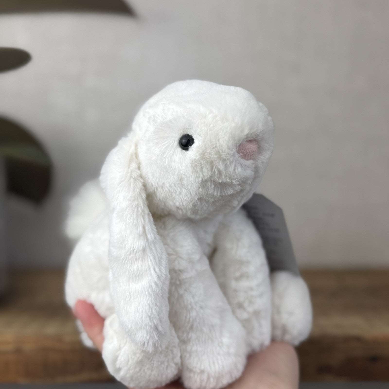Jellycat SMALL White Smudge Bunny Rabbit - White Company White Bunny Smudge 10”