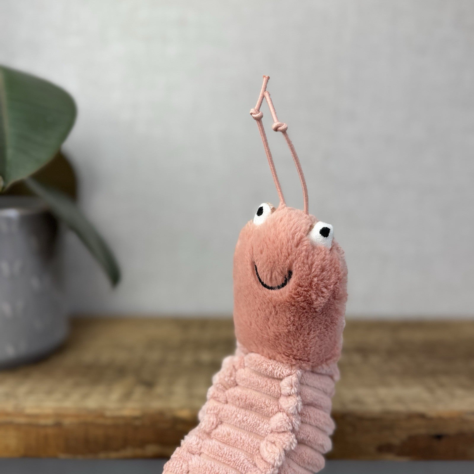 Jellycat Sheldon Shrimp Soft Toy -  Pink Prawn Sea Creature Beanie Plush 8” (#2)