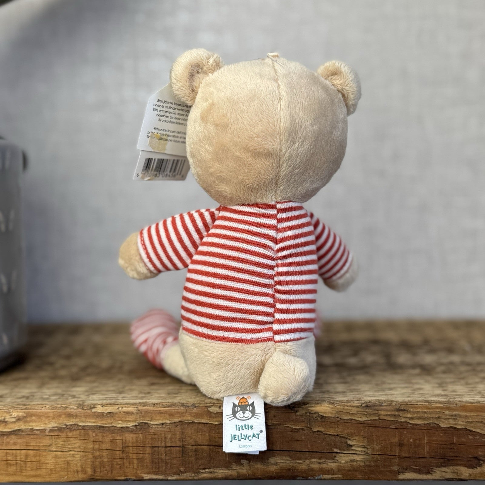 Jellycat Bibble Bear - New With Tags - Bear With Red Top & Booties 9"