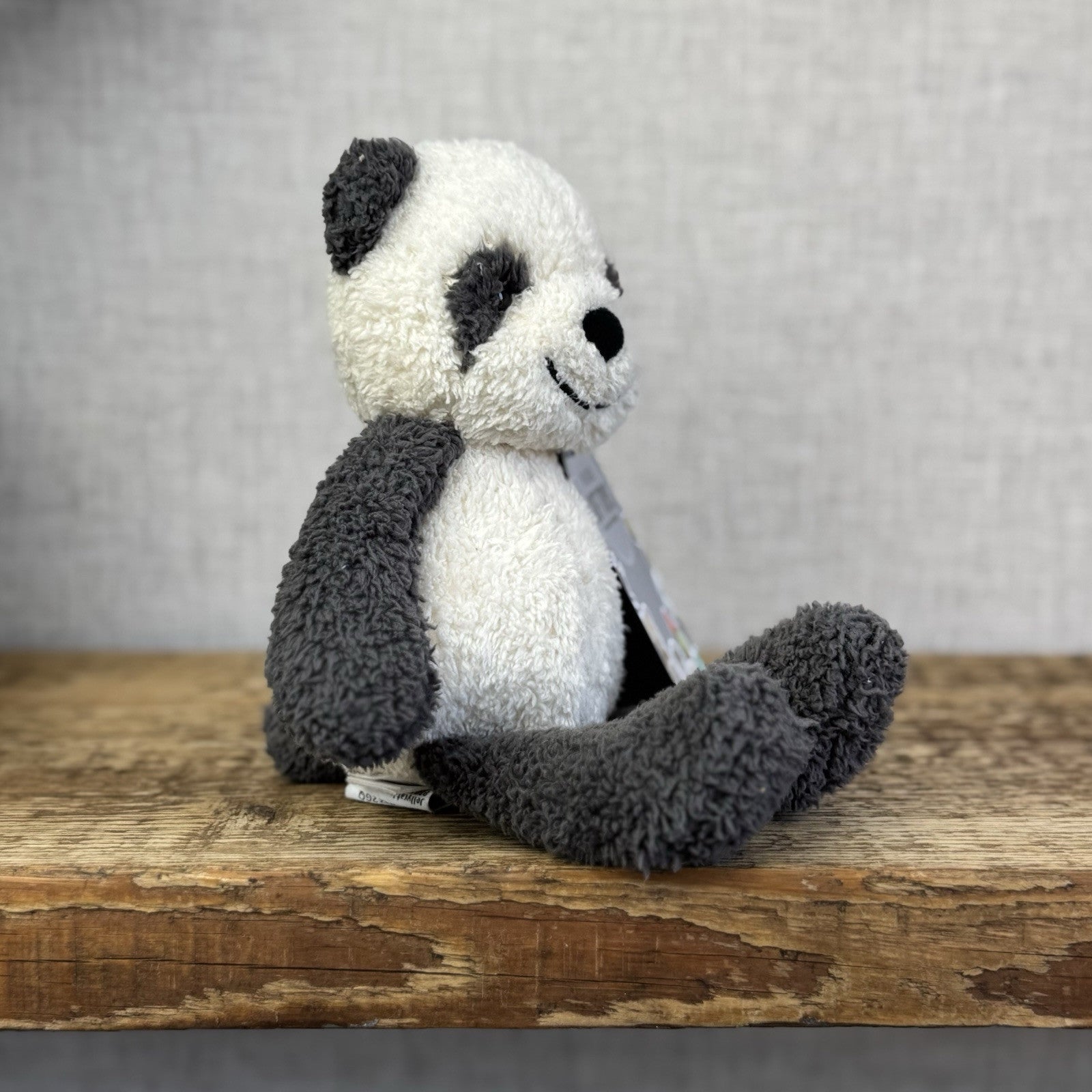 Jellycat Woogie Panda - Jellycat Panda Retired Texture Panda - Small Beanie 9”