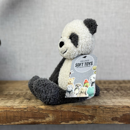 Jellycat Woogie Panda - Jellycat Panda Retired Texture Panda - Small Beanie 9”