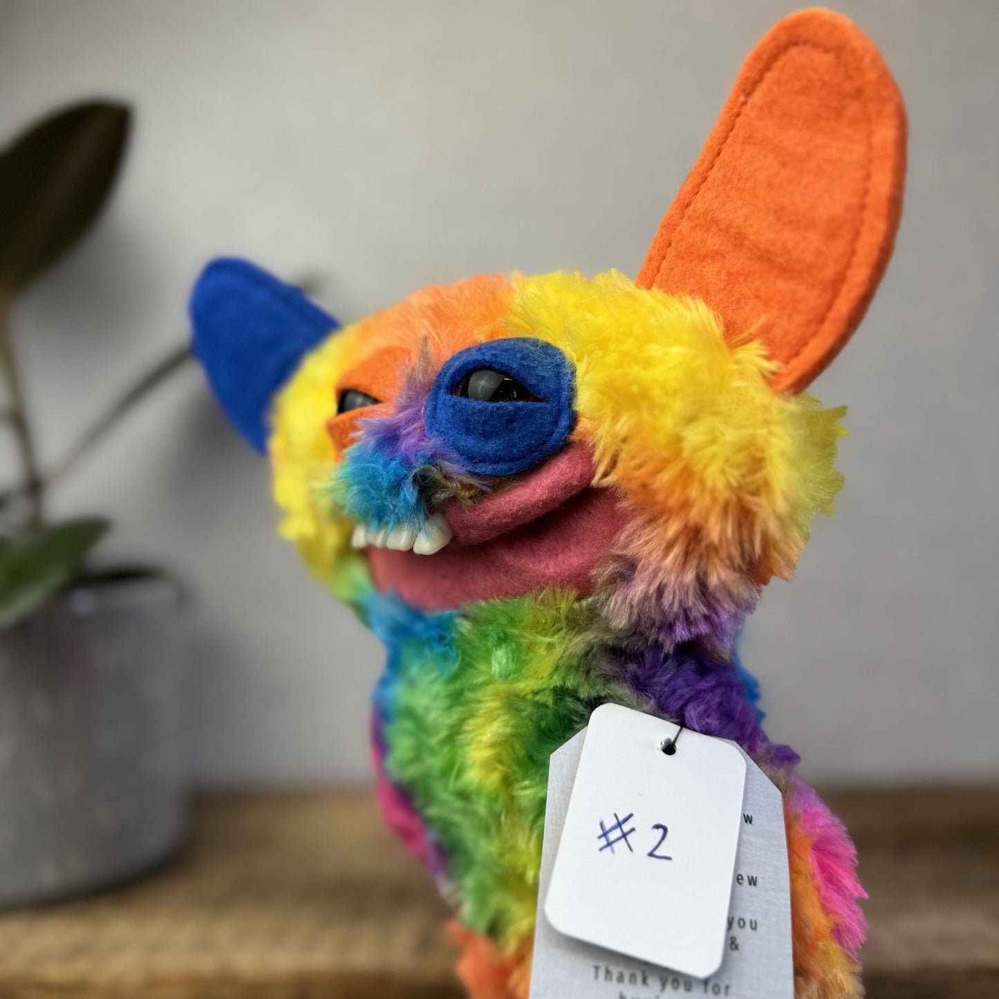 Fuggler Funny Ugly Monster - Laboratory Misfits Rainbow Grin Grin Snuggler  (2)