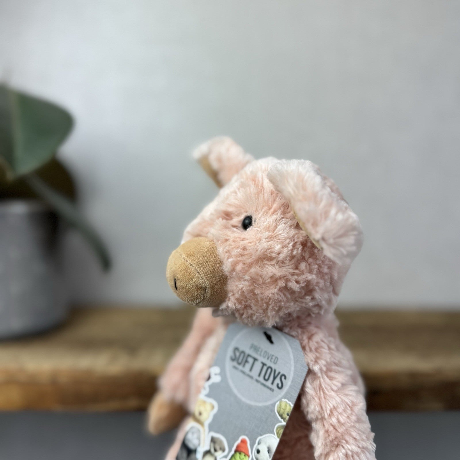 Jellycat Small Pickles Piglet - Vintage Jellycat Pig New Without Tags 12"