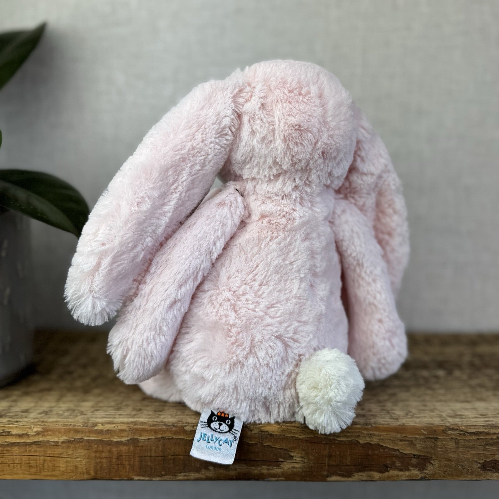 Jellycat Medium Bashful Pink Bunny - Light Pink Baby Pink Bunny Soft Toy 12” (2)