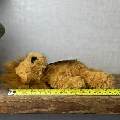 Jellycat Small Mumble Lion - Iggle Squiggle Orange Texture Jellycat Lion 9”