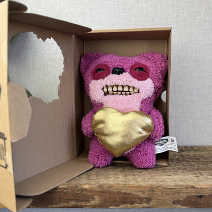 Fuggler Gold Fuggler Teddy Bear Nightmare Pink Funny Ugly Monster Bear With Box 