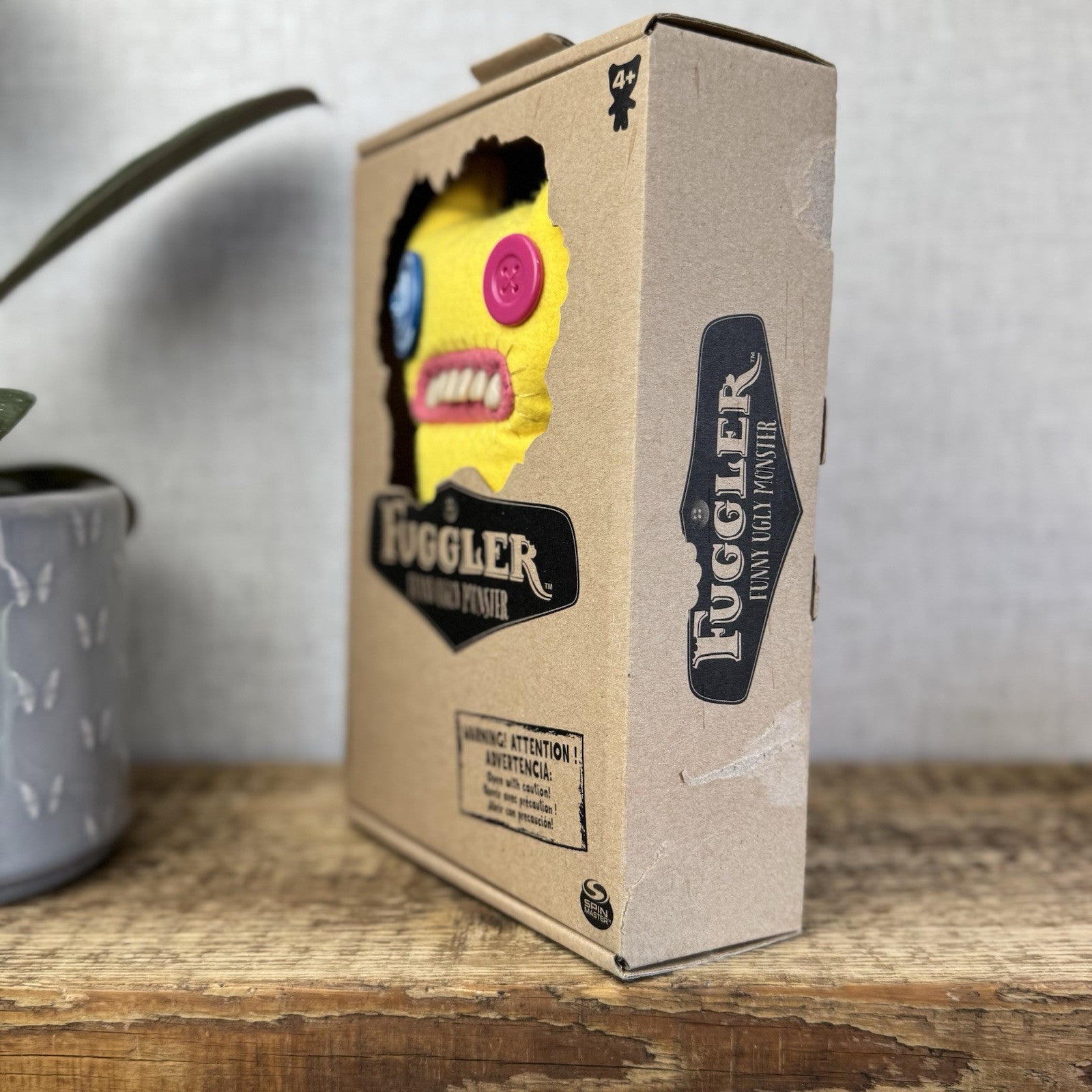 Fuggler Funny Ugly Monster - Indecisive Monster Yellow - New With Original Box