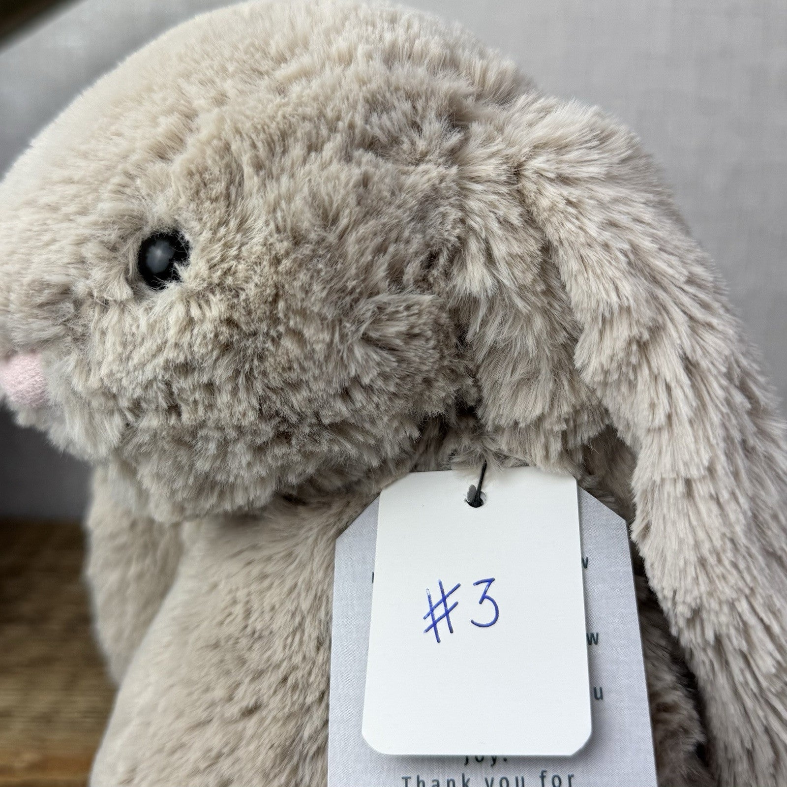 Jellycat Medium Bashful Beige Bunny - Light Brown Bunny Soft Toy Beanie 12” (3)