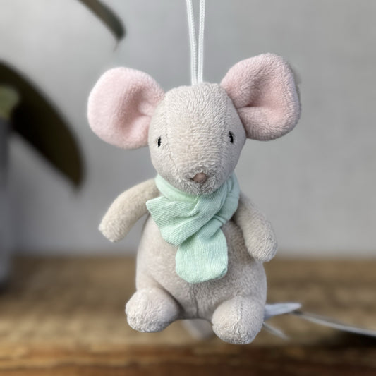 Jellycat Tiny Mouse Green - Hanging Mouse John Lewis Poppet Retired 4"