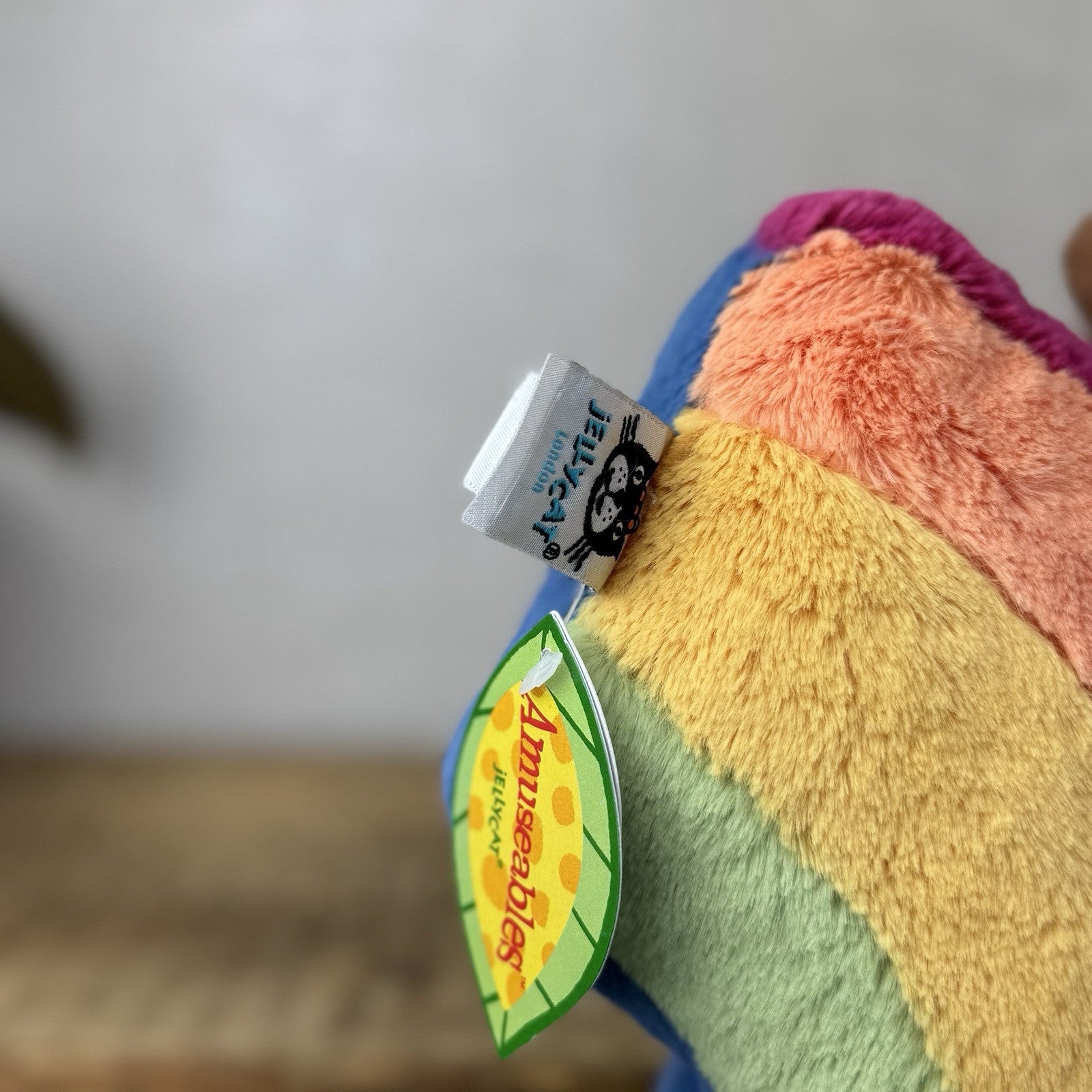 Jellycat Amuseable Rainbow - Rainbow Soft Toy Plush - Rainbow With Arms New Tags