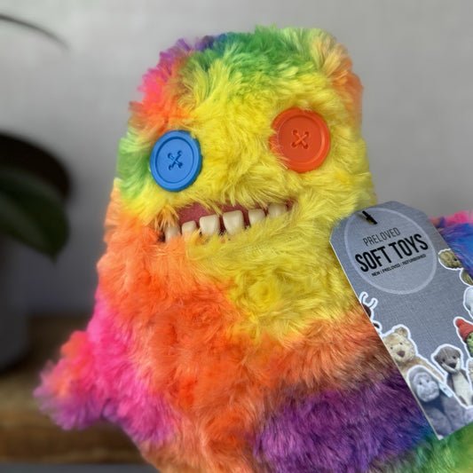 Fuggler Funny Ugly Monster Sir Splodge Alot - Chaos Crew Fluffy Rainbow Fuggler 