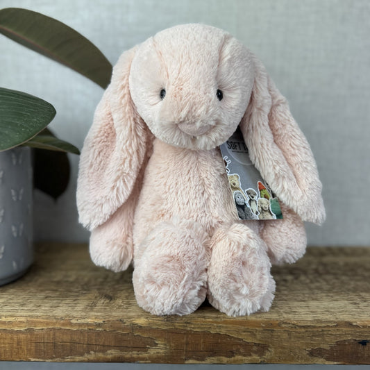 Jellycat Medium Bashful Blush Bunny - Pale Light Pink Rabbit 12” (#2)