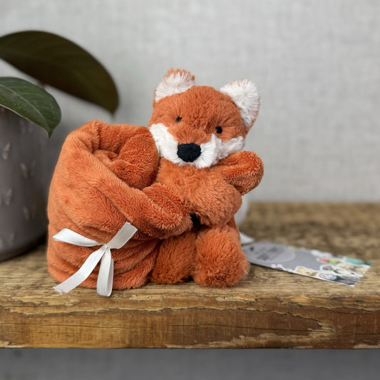 Jellycat Bashful Fox Soother - Jellycat Orange Fox Comfort Blanket Retired Rare