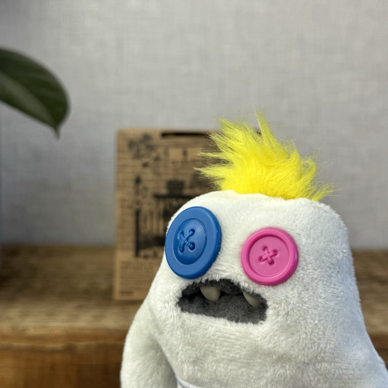 Fuggler Baby Fugg - Funny Ugly Monster Baby - White Button Eyes With Box 