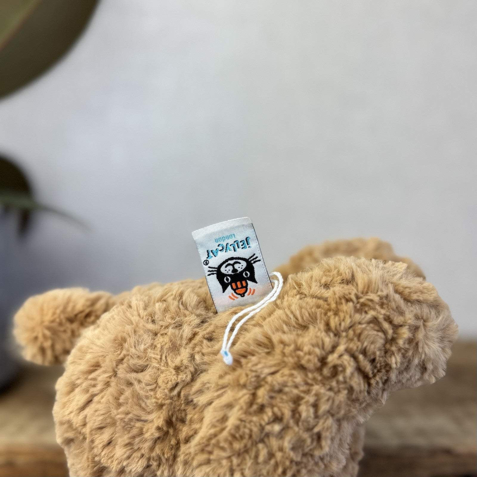 Jellycat Medium Bartholemew Bear - Jellycat Textured Tan Sitting Bear Plush 12"