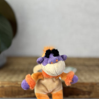 Jellycat Tiny/Baby Riff Ruff Monkey - Tiny Vintage Jellycat Monkey Orange 5”