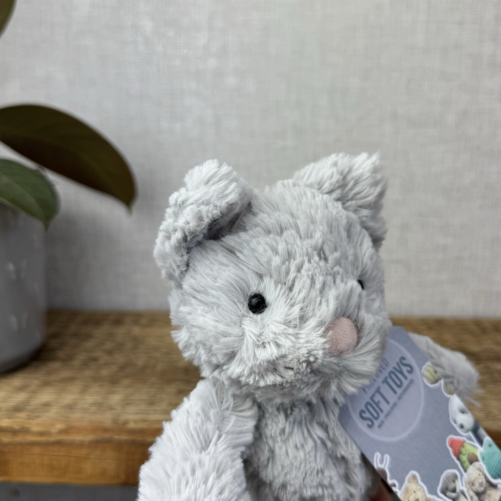 New Jellycat Squiggle Kitty Cat Iggle, Mumble Squiggles Soft Toy Retired Rare