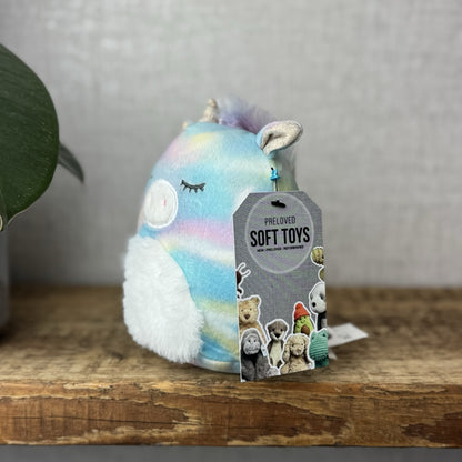 Squishmallow Rodina Unicorn Pegasus - Tie-dye Unicorn Wings Sparkly Blue/pink 5"