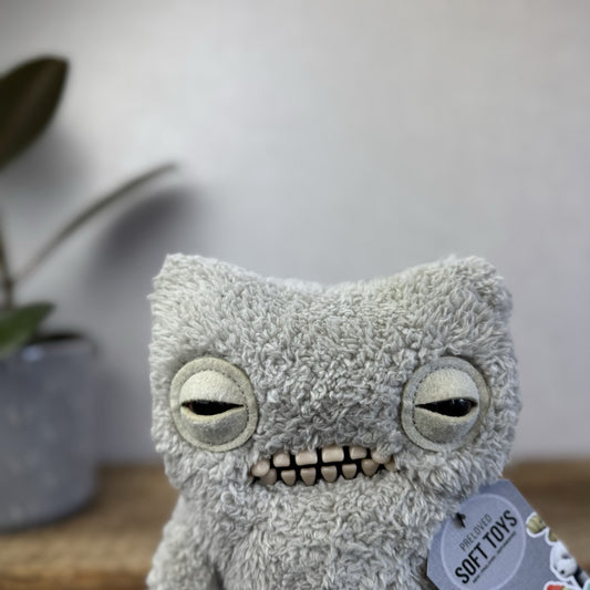 Fuggler Funny Ugly Monster Snuggler Edition - Munch Much Grey Snuggler Rare Soft