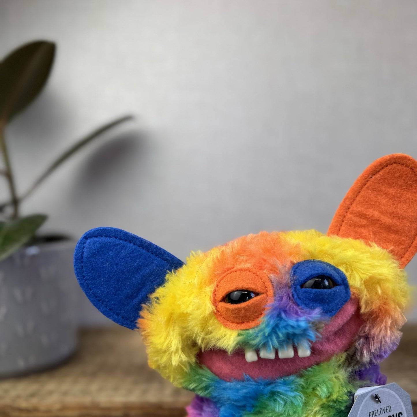 Fuggler Funny Ugly Monster - Laboratory Misfits Rainbow Grin Grin Snuggler  (2)