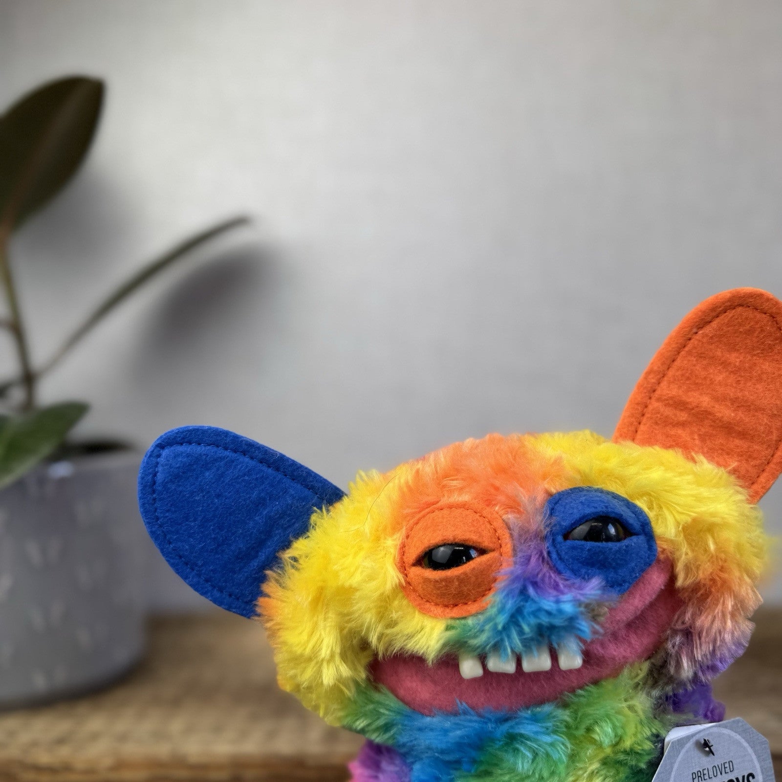 Fuggler Funny Ugly Monster - Laboratory Misfits Rainbow Grin Grin Snuggler  (2)