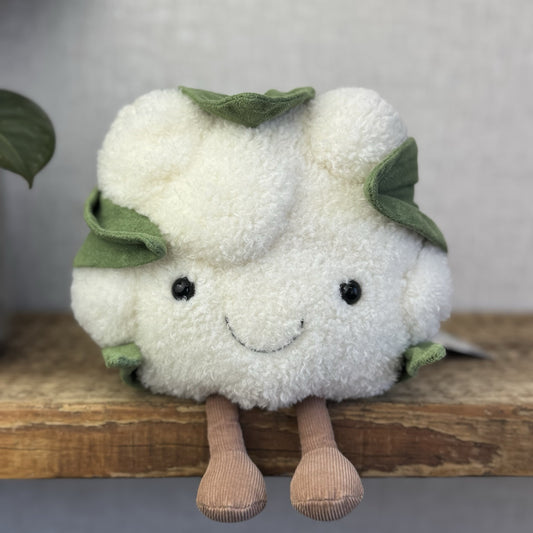 Jellycat Amuseable Cauliflower Soft Toy Plush - Retired Veg Collectible 7”