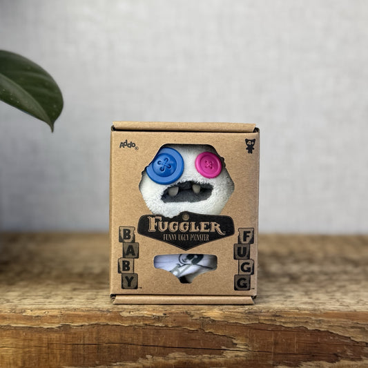Fuggler Baby Fugg - Funny Ugly Monster Baby - White Button Eyes With Box 