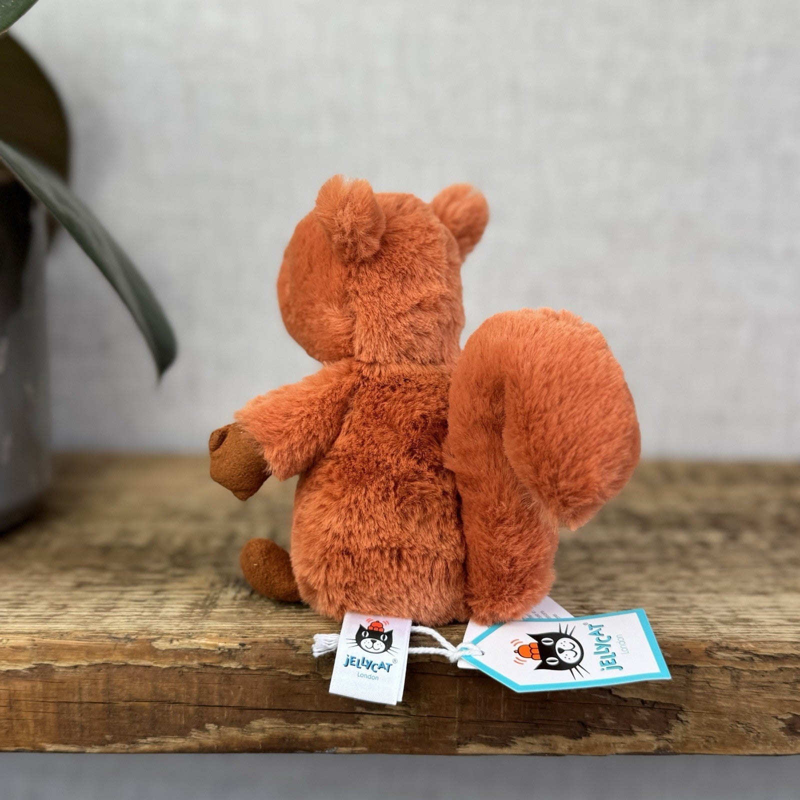 Jellycat Nippit Squirrel - Tiny Red Soft Beanie Squirrel Toy Plush - New Tags 5”
