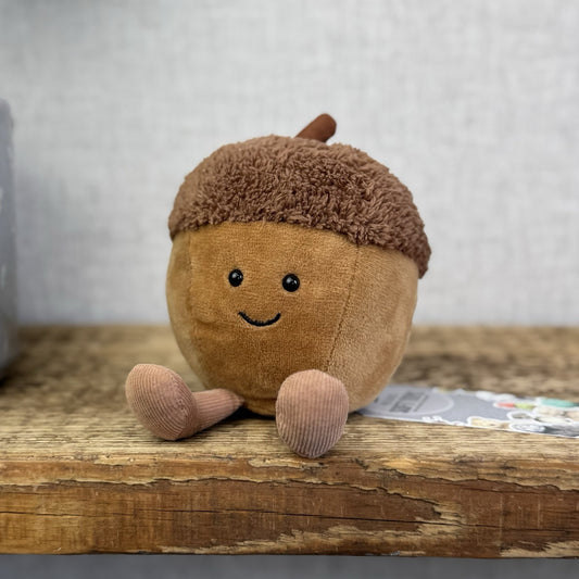 Jellycat Amuseable Acorn - Jellycat Autumn Soft Toy - Acorn Plush Small Jellycat