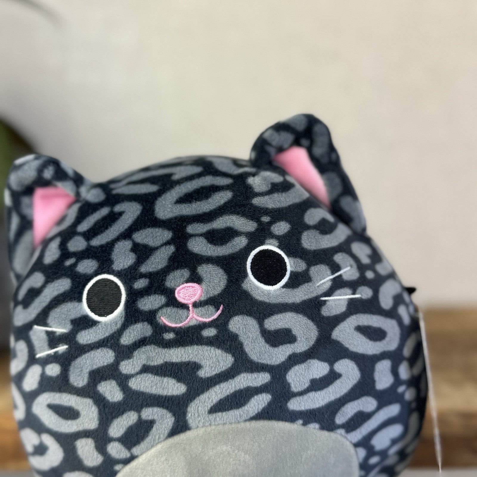 Squishmallow Xiomara The Black/Grey Spotty Cat Rare Cute Kitty Squish Small 7.5"