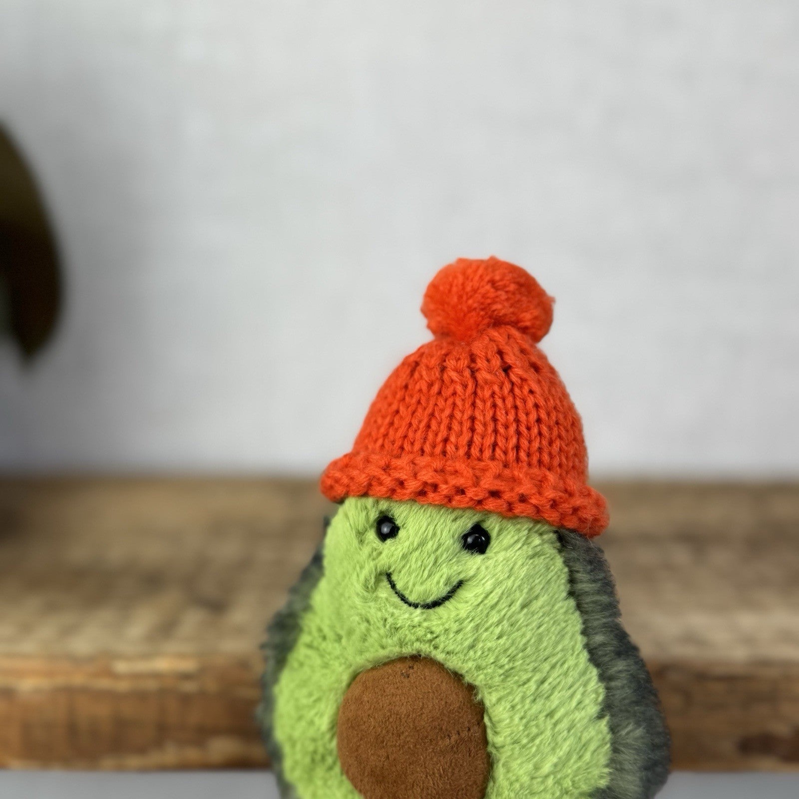 Jellycat Amuseable Papaya Cozi - Avocado With Red Bobble Hat Plush Soft Toy New
