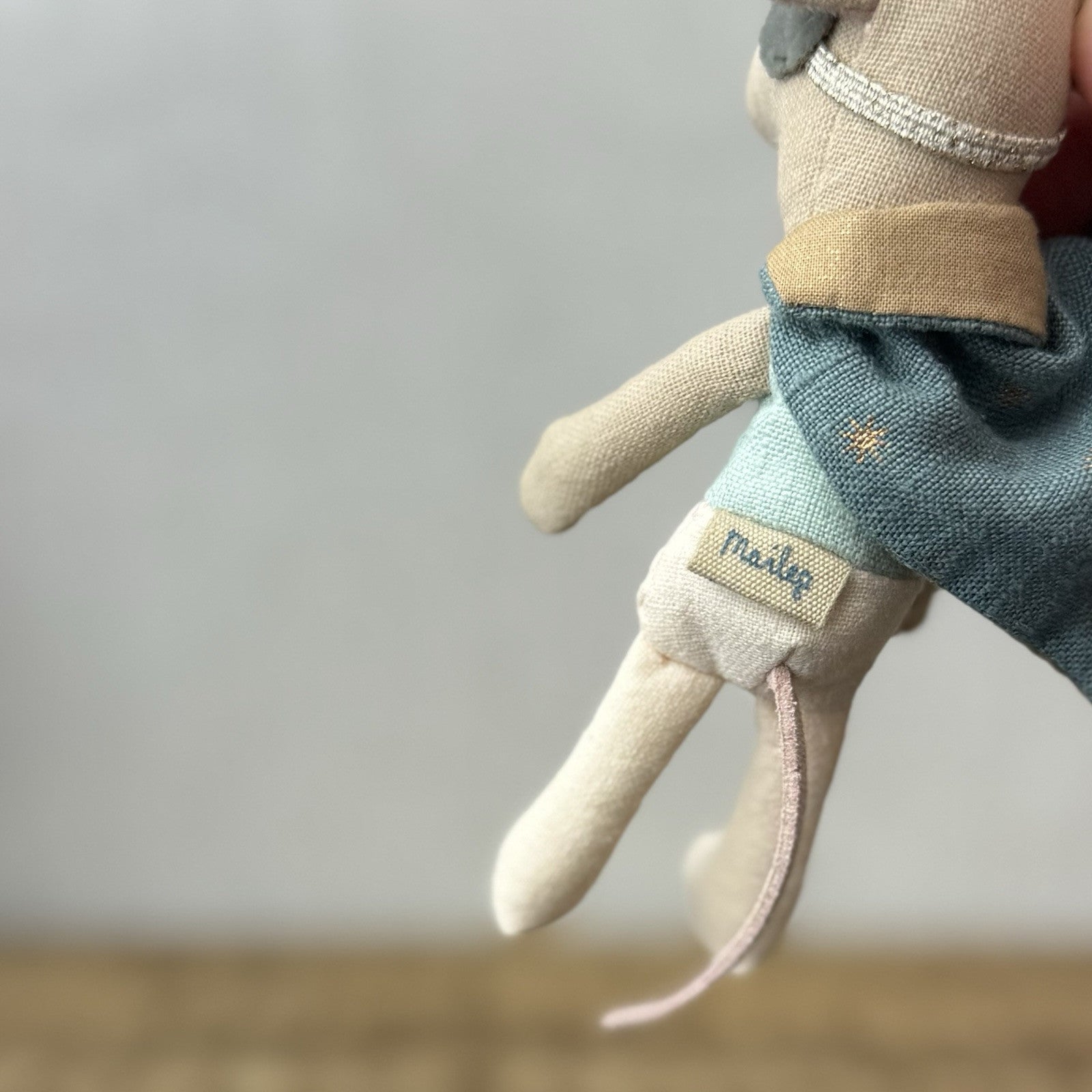 Maileg Superhero In Suitcase - Old Style Retired Superhero Mouse 2017