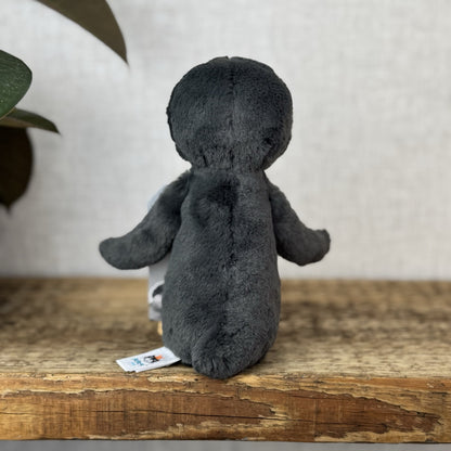Jellycat Small Bashful Penguin - Small Retired Standing Penguin Grey - 8”
