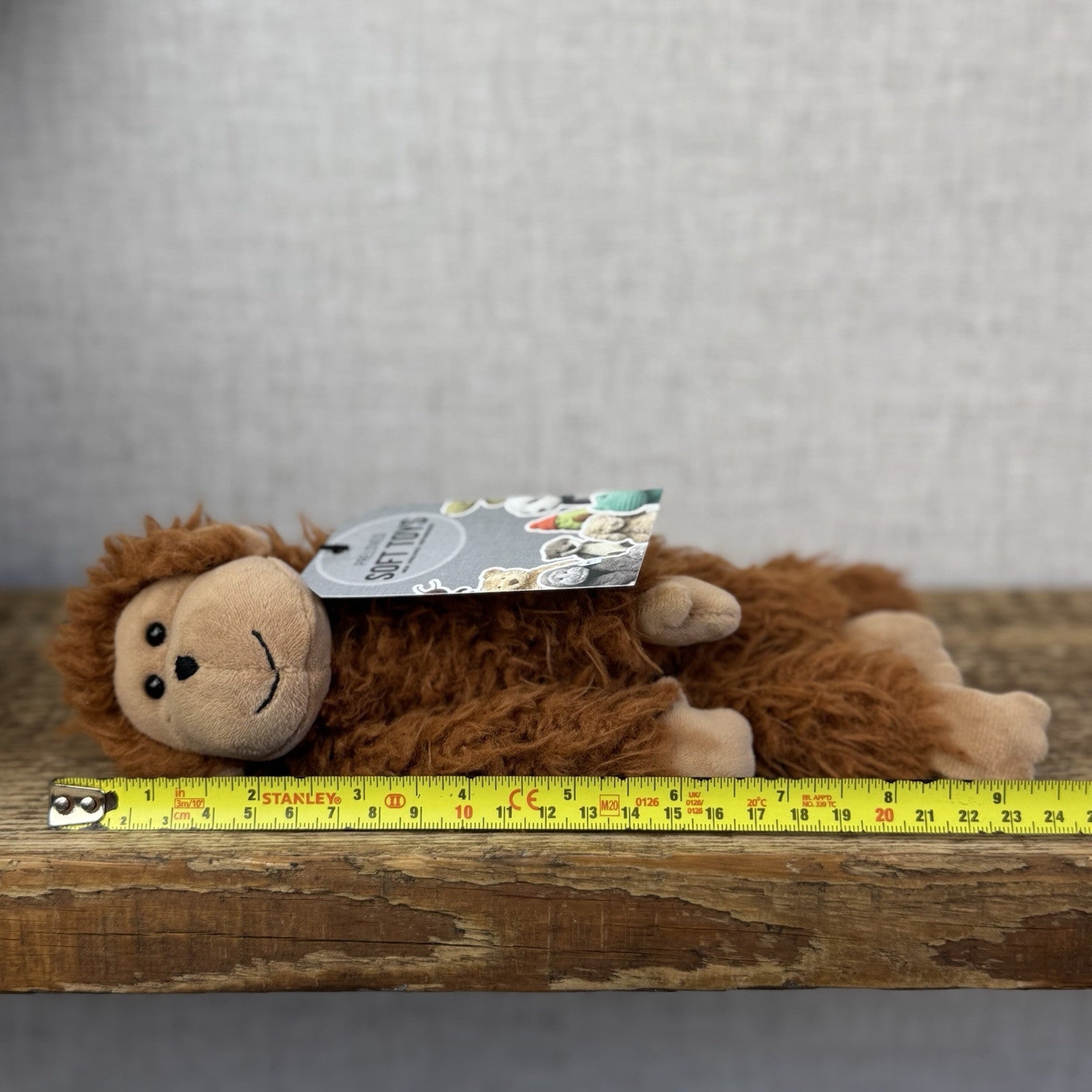Jellycat BonBon Monkey - Brown Small Fluffy Monkey Soft Toy - Fluffy Monkey 10”