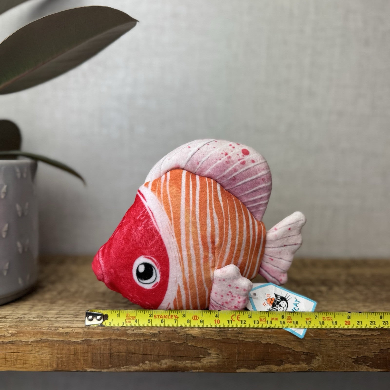 Jellycat Fishiful Pink - Pink Fish Soft Toy Beanie Small Retired With Tags 6”