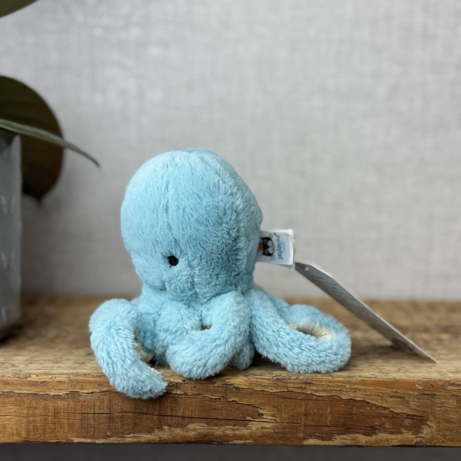 Jellycat Tiny Bobby Octopus - Small Bright Blue Octopus Tiny Small Pocket Pal 5"
