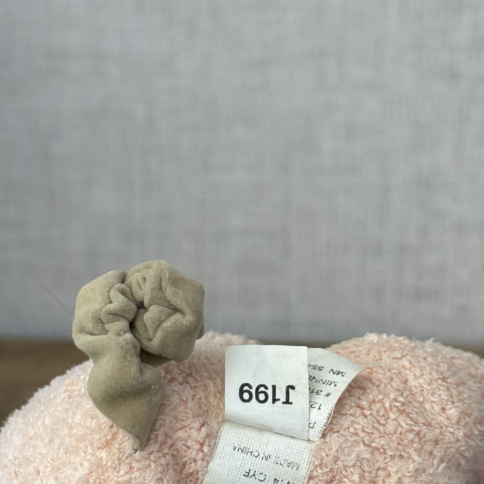 Jellycat Baby Bunglie Pig - Tiny Bunglie Pink Pig Vintage Old Collectible 7”