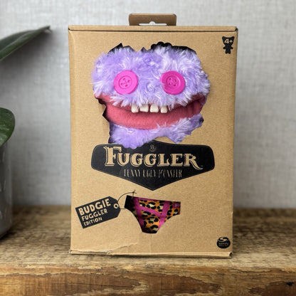 Fuggler Budgie Fuggler Grin Grin Fug - Purple Fluffy Fuggler Funny Ugly Monster