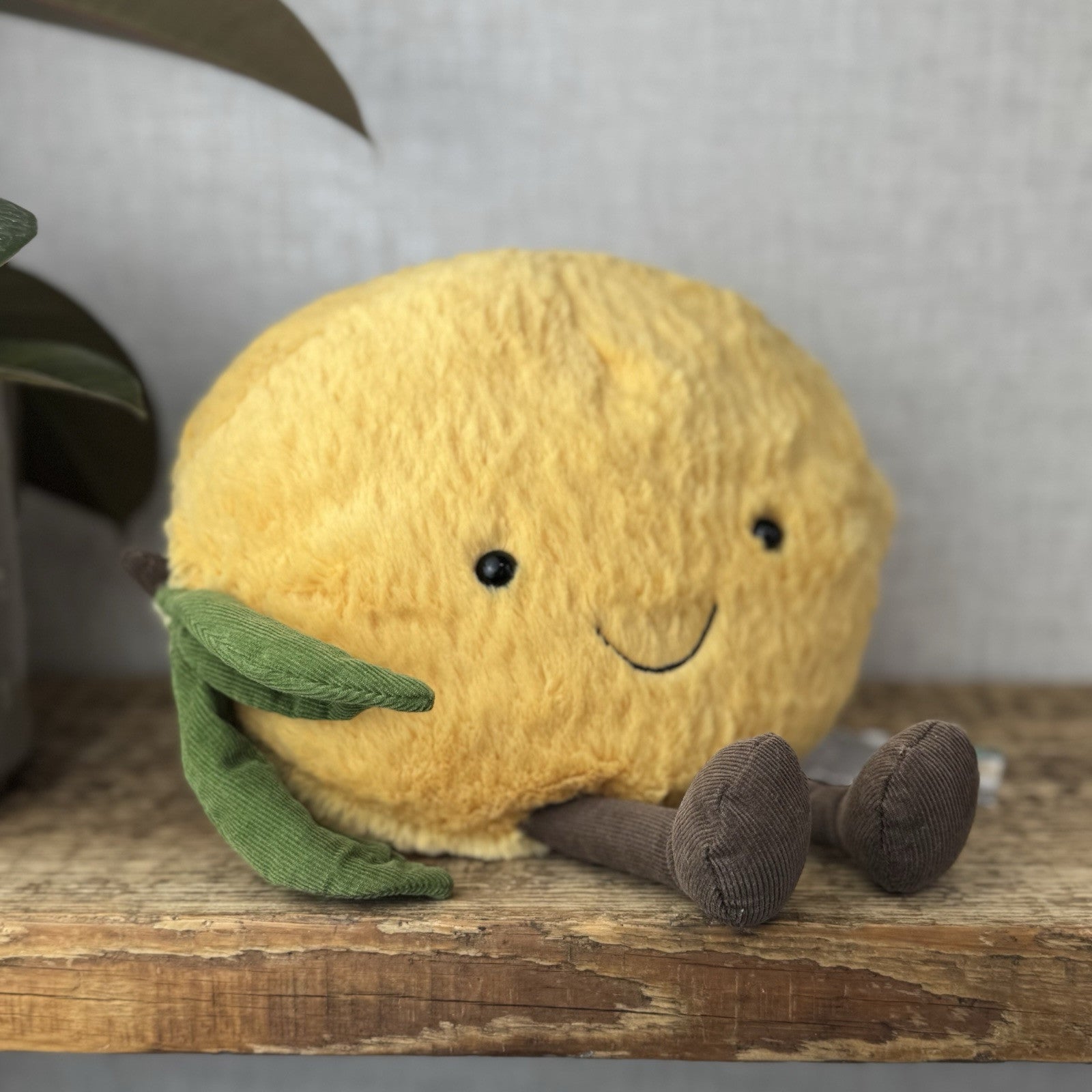Jellycat Large Amuseable Lemon - Big Lemon With Legs - Food Play Soft Toy 8”