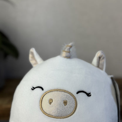 Squishmallow - Sofia The Unicorn White.Gold Unicorn Squish Soft Toy Small 7.5"