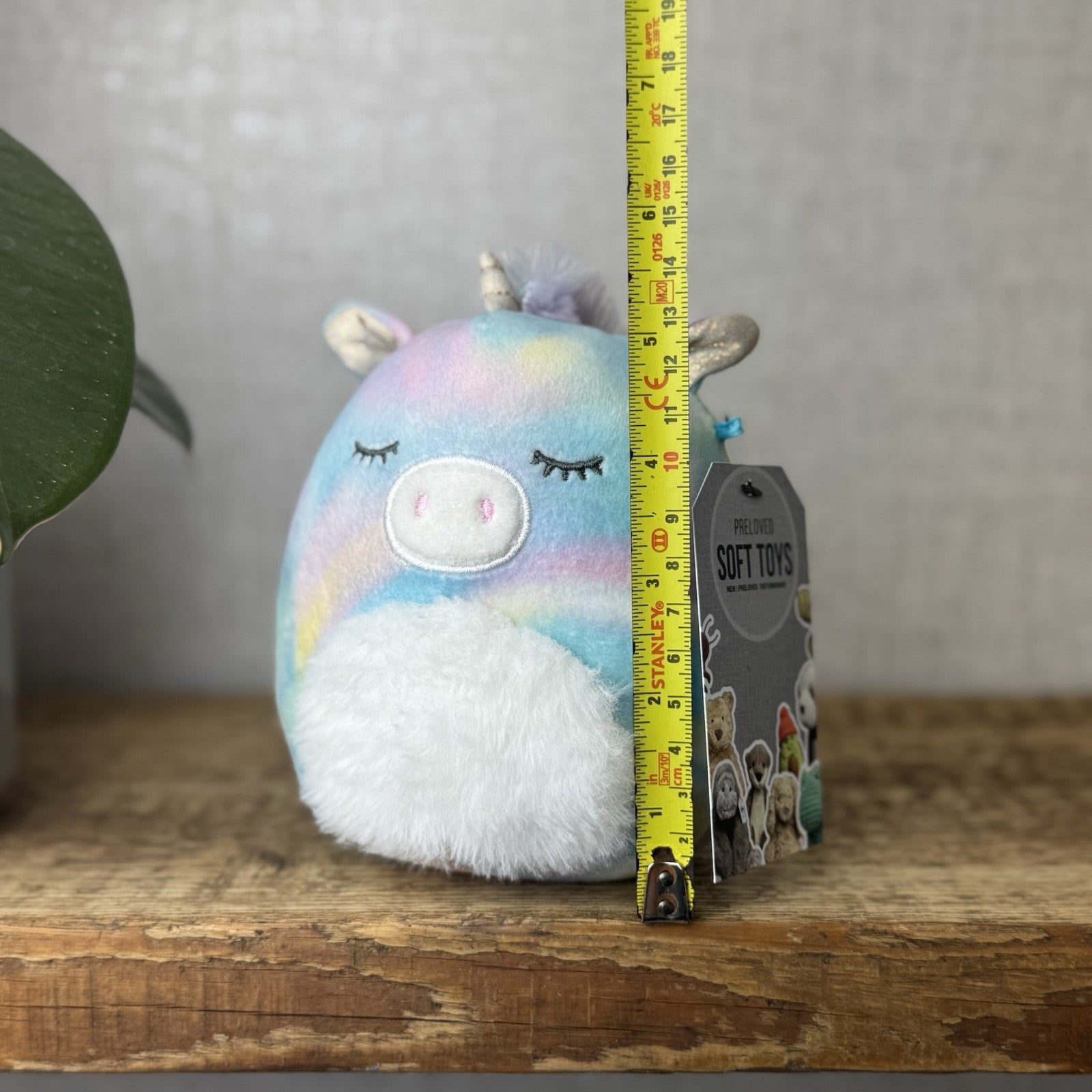 Squishmallow Rodina Unicorn Pegasus - Tie-dye Unicorn Wings Sparkly Blue/pink 5"