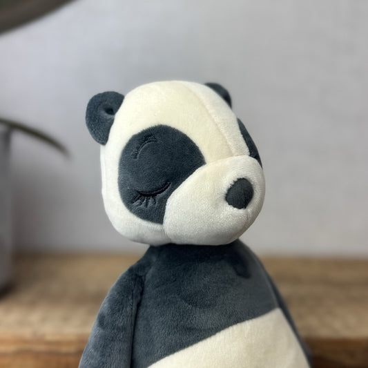 Jellycat Small Sleepee Panda - New With Tags Velour Panda Soft Toy Beanie 10”