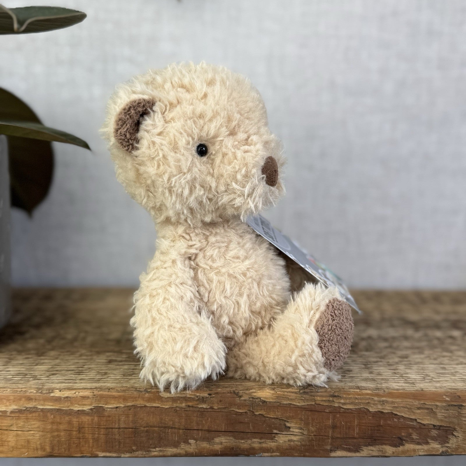 Jellycat Small Vintage Bear - Vintage Light Brown Bear Beanie Soft Toy Small 9”