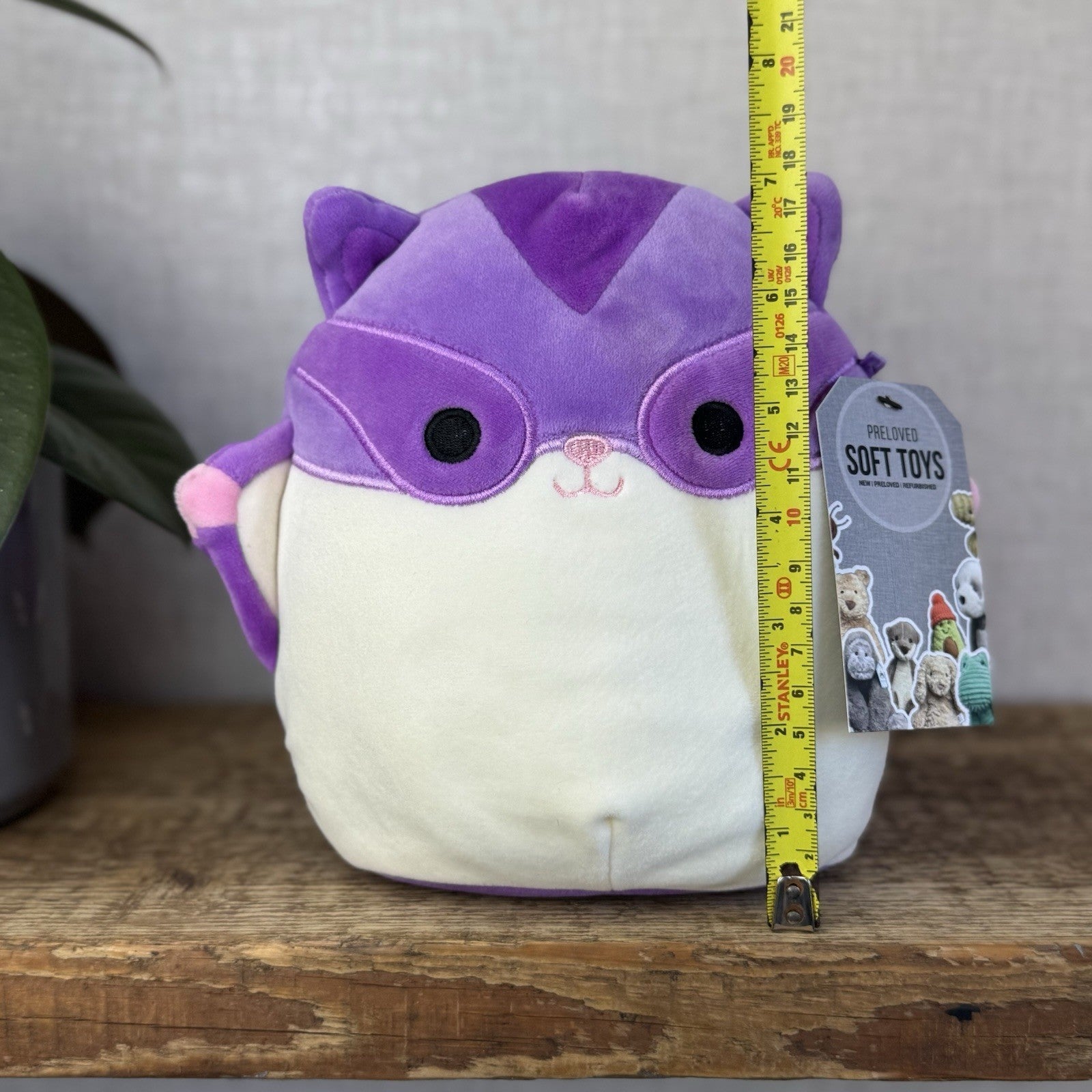 Squishmallow Joy Purple Sugar Glider, Cute Squishmallow Small Plush Toy 7.5"
