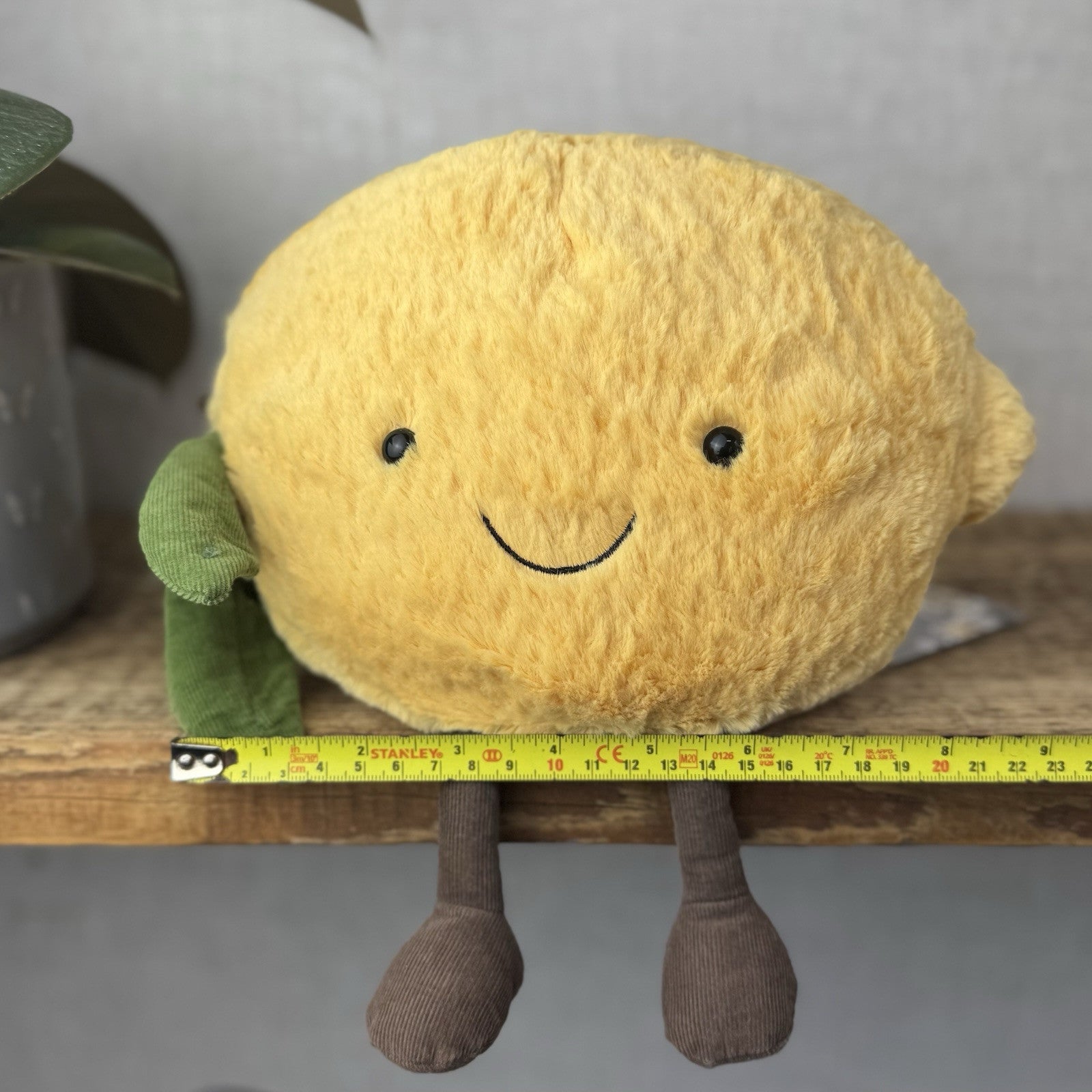 Jellycat Large Amuseable Lemon - Big Lemon With Legs - Food Play Soft Toy 8”