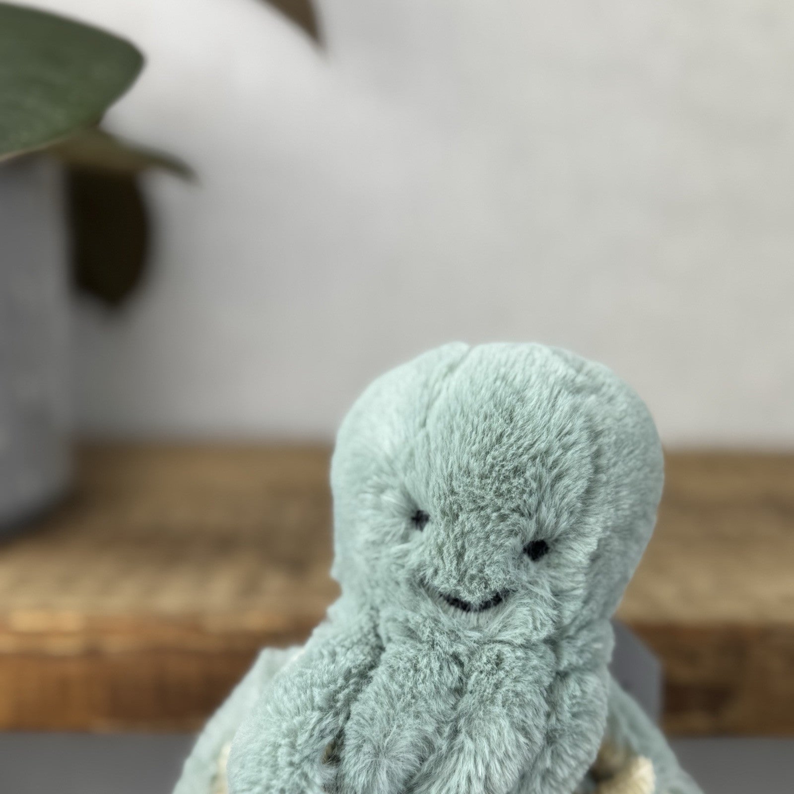 Jellycat Tiny Odyssey Octopus - Tiny Green/Blue Octopus Plush Beanie Retired 5”