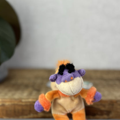 Jellycat Tiny/Baby Riff Ruff Monkey - Tiny Vintage Jellycat Monkey Orange 5”
