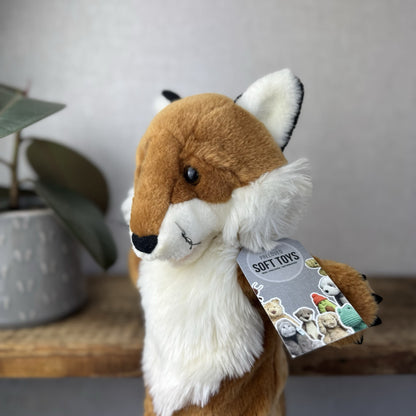 The Puppet Company - Fox Long Sleeve Puppet With Tail Fox Wildlife Puppet 14"