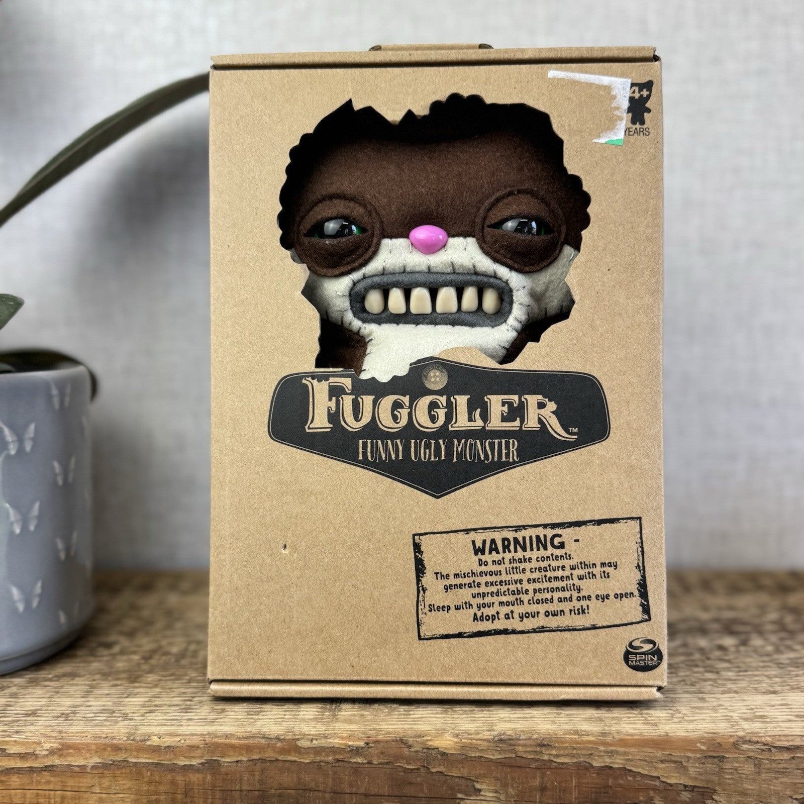 Fuggler Funny Ugly Monster - Sketchy Squirrel Brown - Rare Squirrel With Box