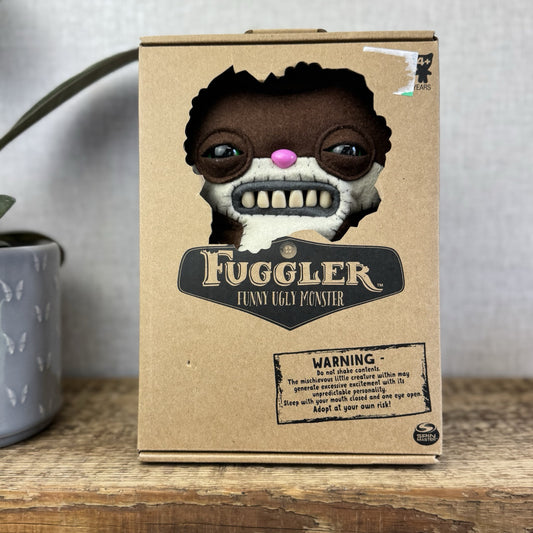 Fuggler Funny Ugly Monster - Sketchy Squirrel Brown - Rare Squirrel With Box